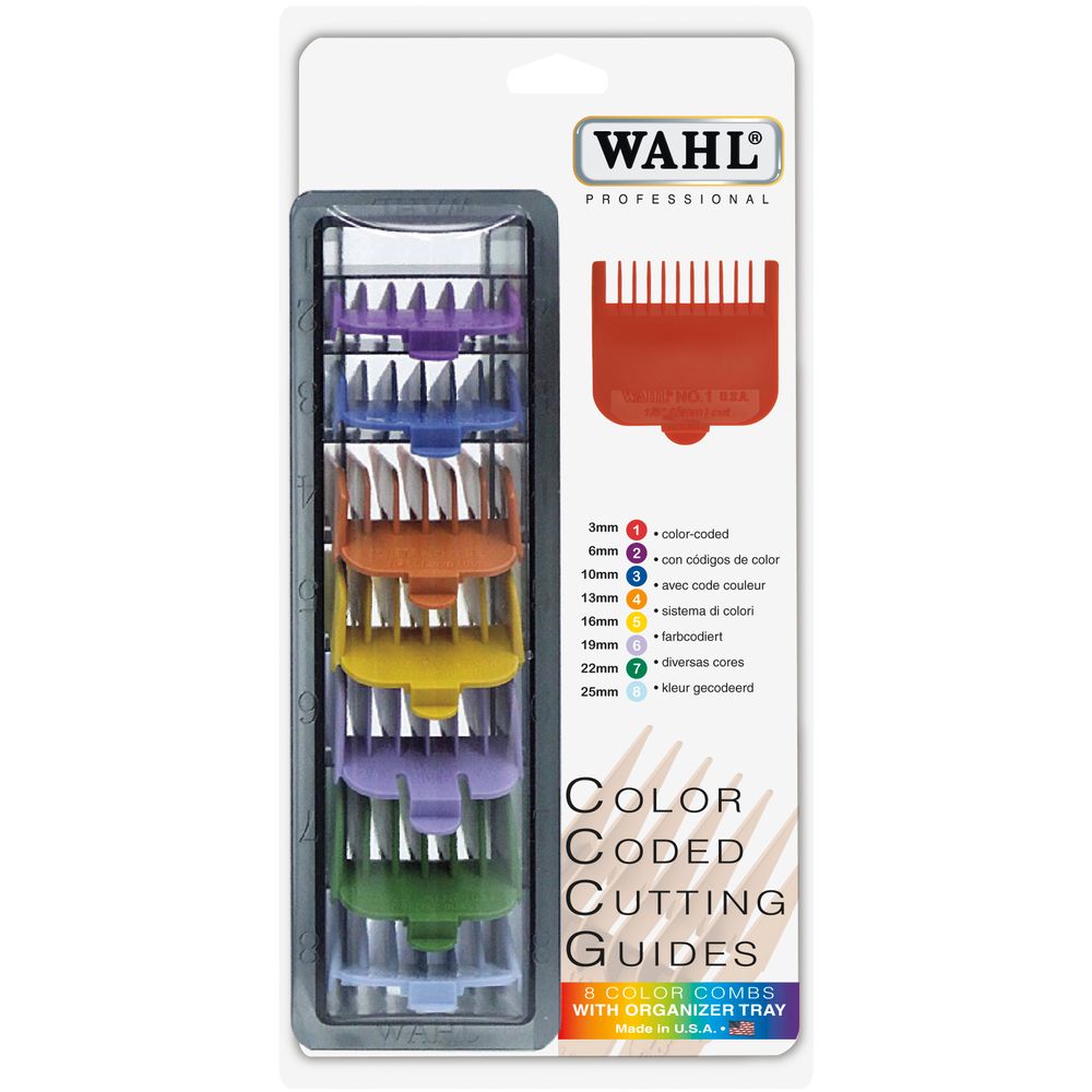 Pack de peines WAHL de colores 8unidades